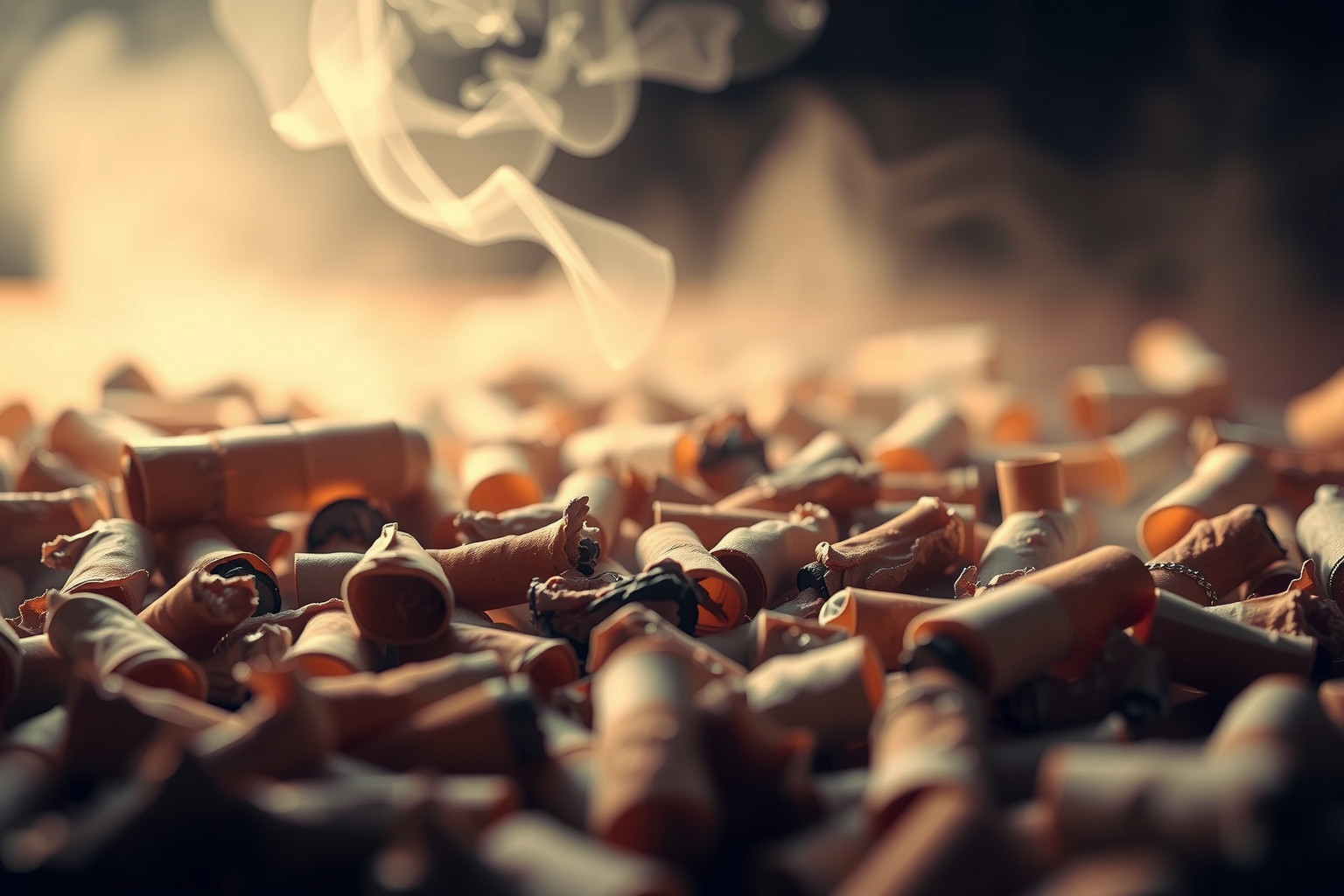 A cigarettacsikkek álomban múltbéli lezáratlan érzelmeket jelképeznek.