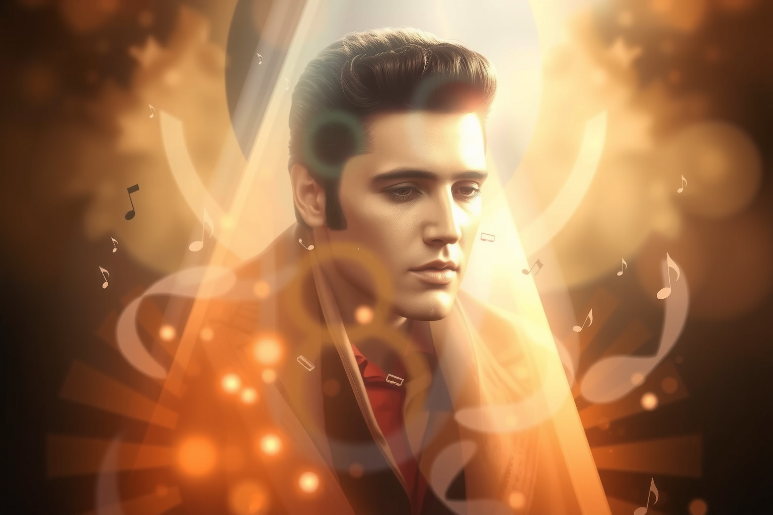 Az Elvis Presley királyként való látása hatalmat és tiszteletet szimbolizál.