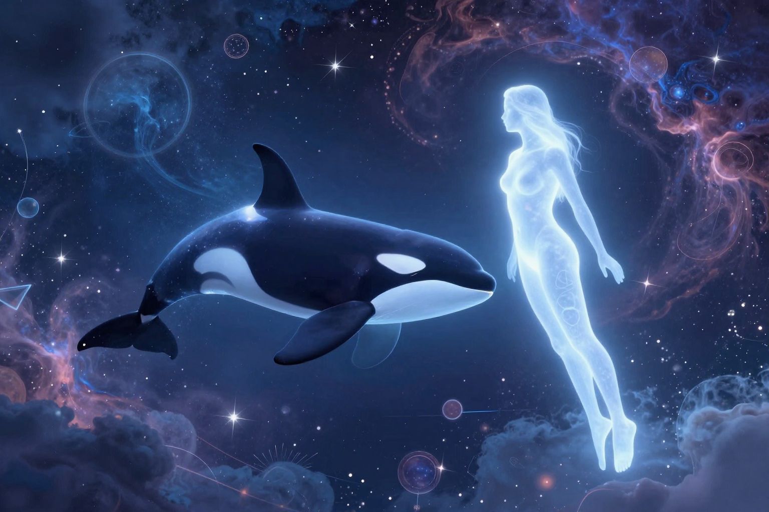 A kardszárnyú delfin álomban a harmónia és támogatás jele.