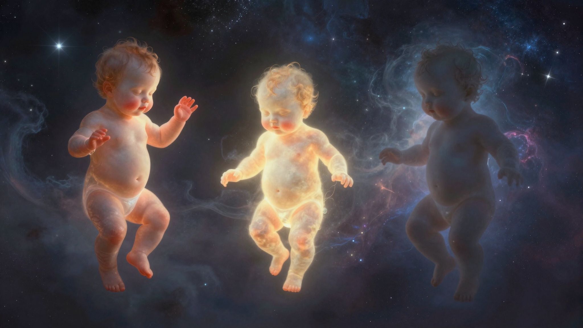 Az egészséges csecsemő álomban új kezdetet jelképez.