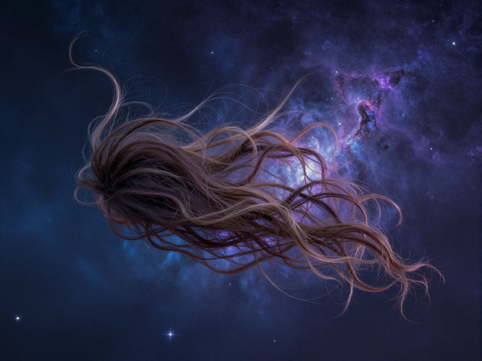 A hulló haj az elvesztett önbizalom és félelem jelképe.