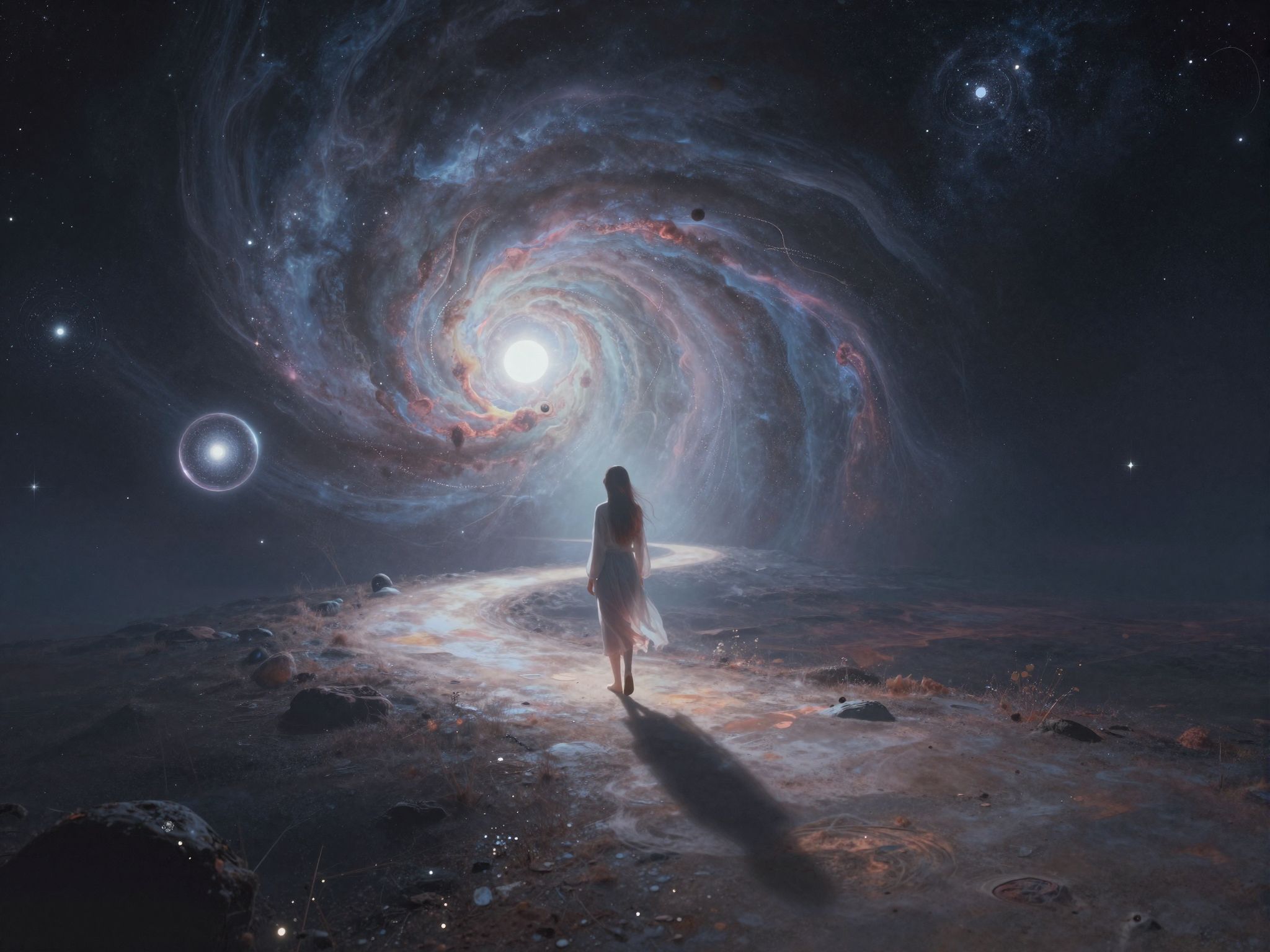 A sötétségben bolyongás az élet útjának bizonytalanságát jelzi.