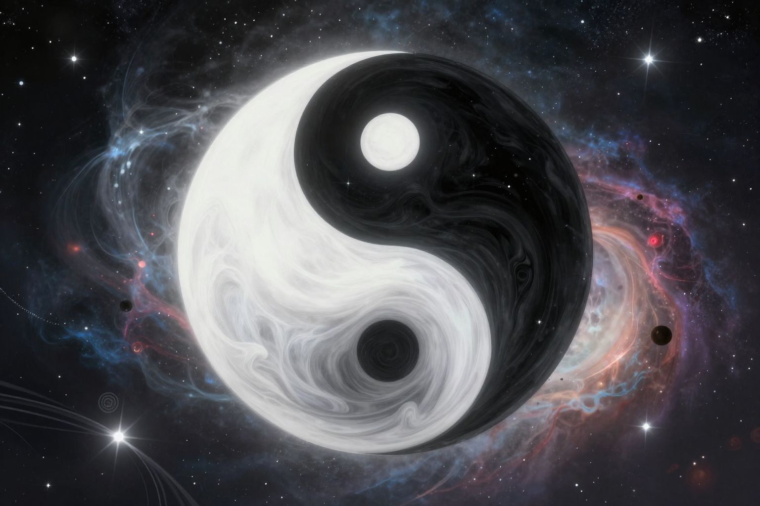 Az álomban megjelenő jin-jang emberi alakban az egyensúlyt jelzi.