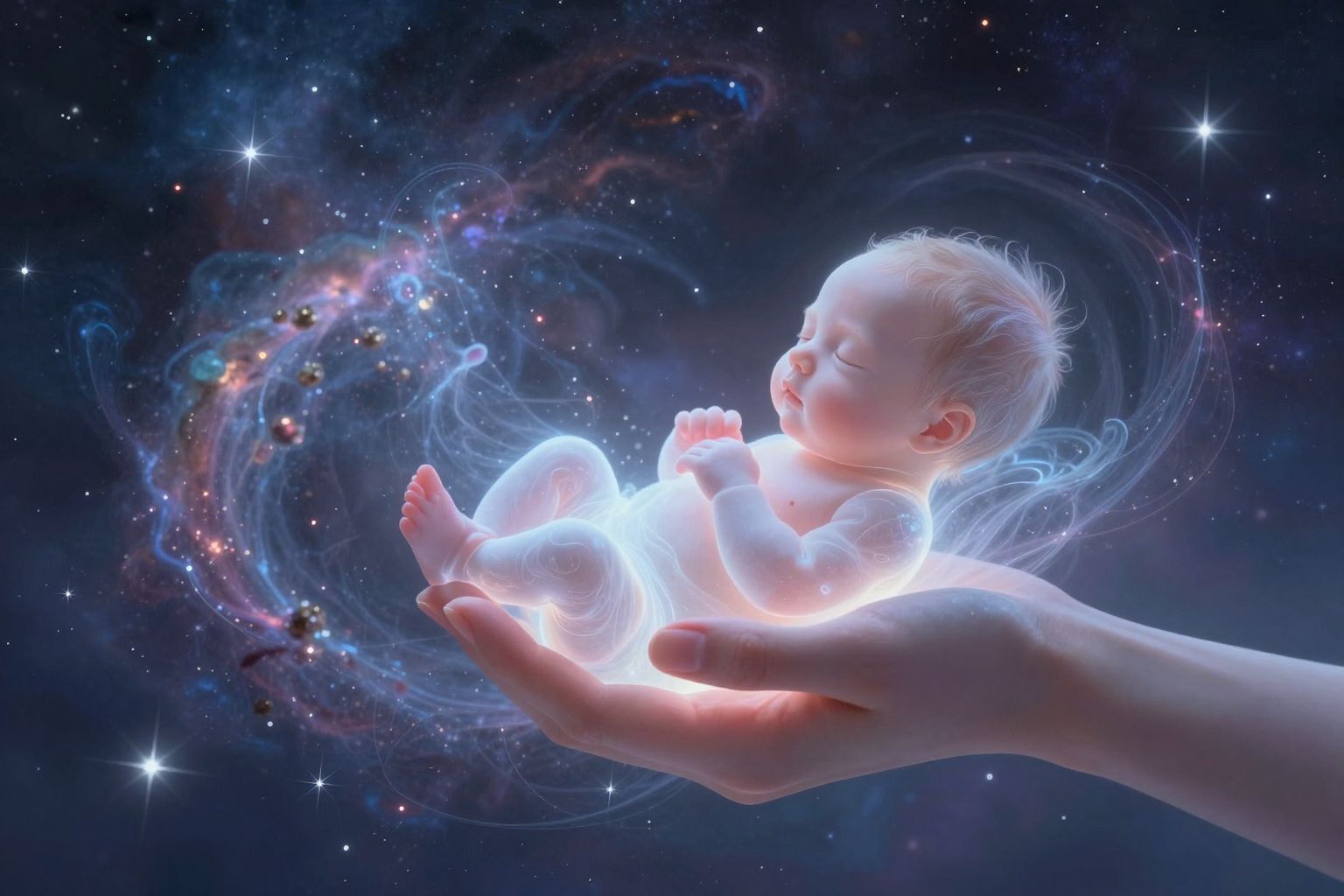 Az örökbefogadott gyermek születése új kezdetet jelképez.