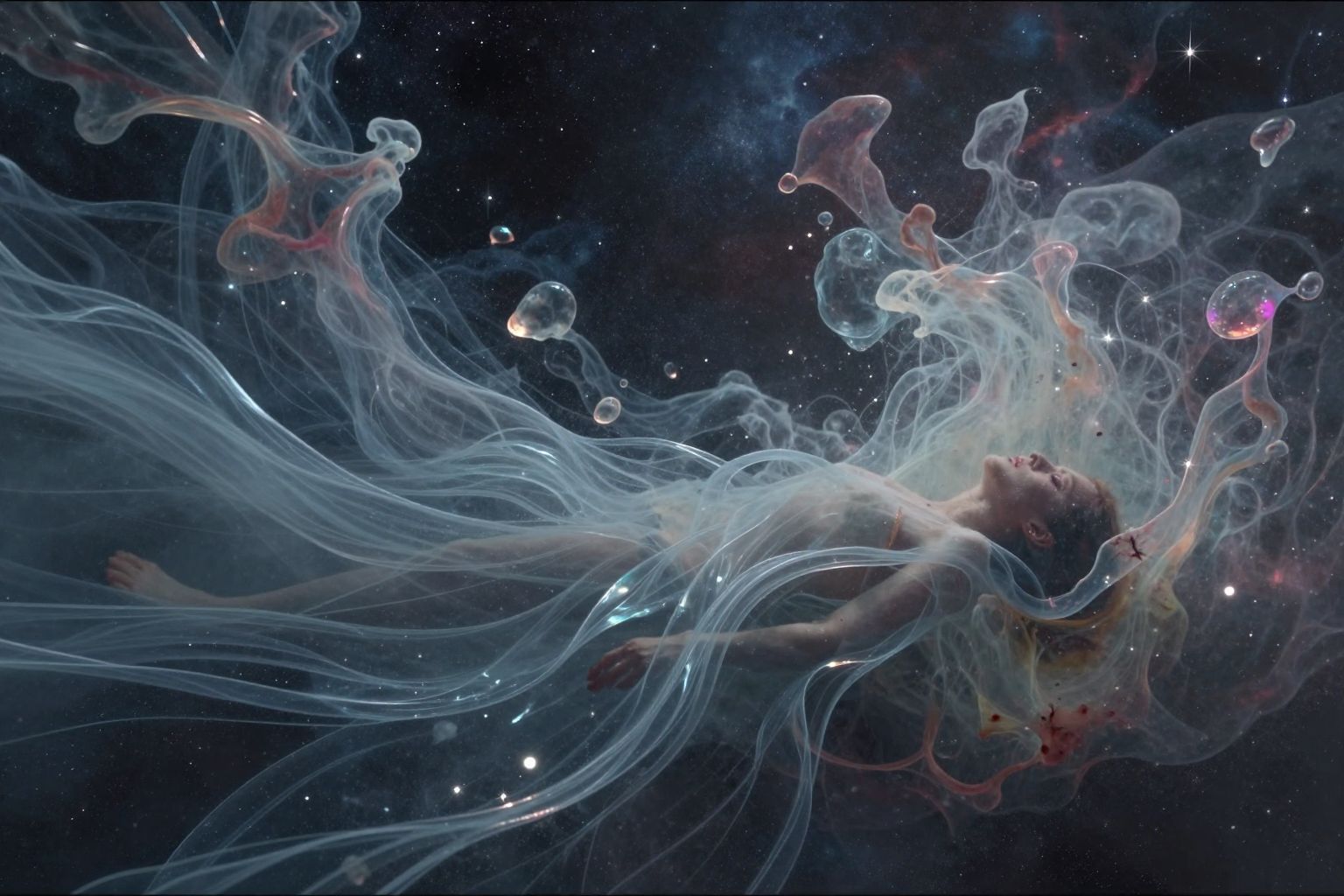 A holttest a vízben az elfojtott érzelmek szimbóluma.