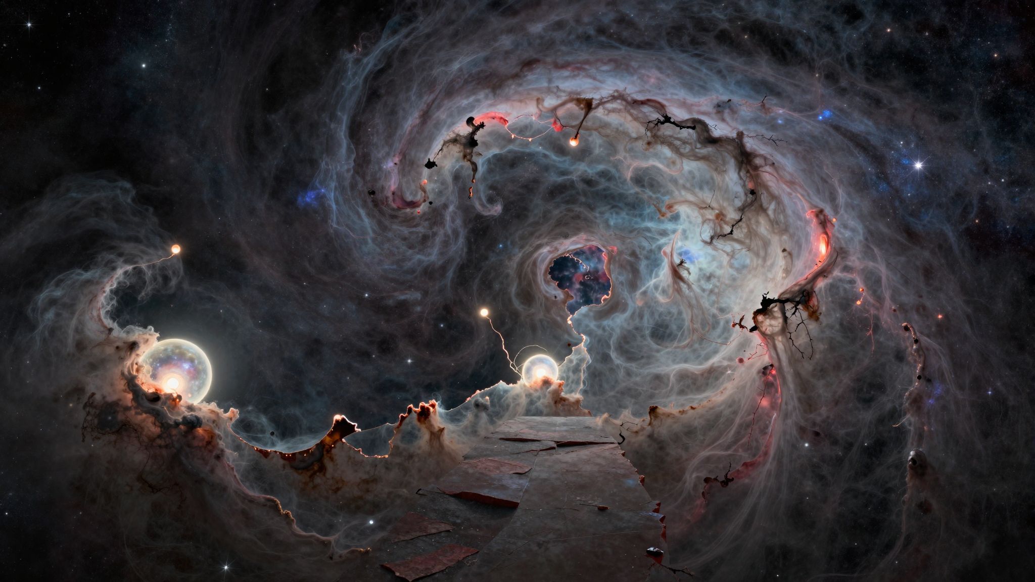 A vakító sötétség a reménytelenség és útkeresés szimbóluma.