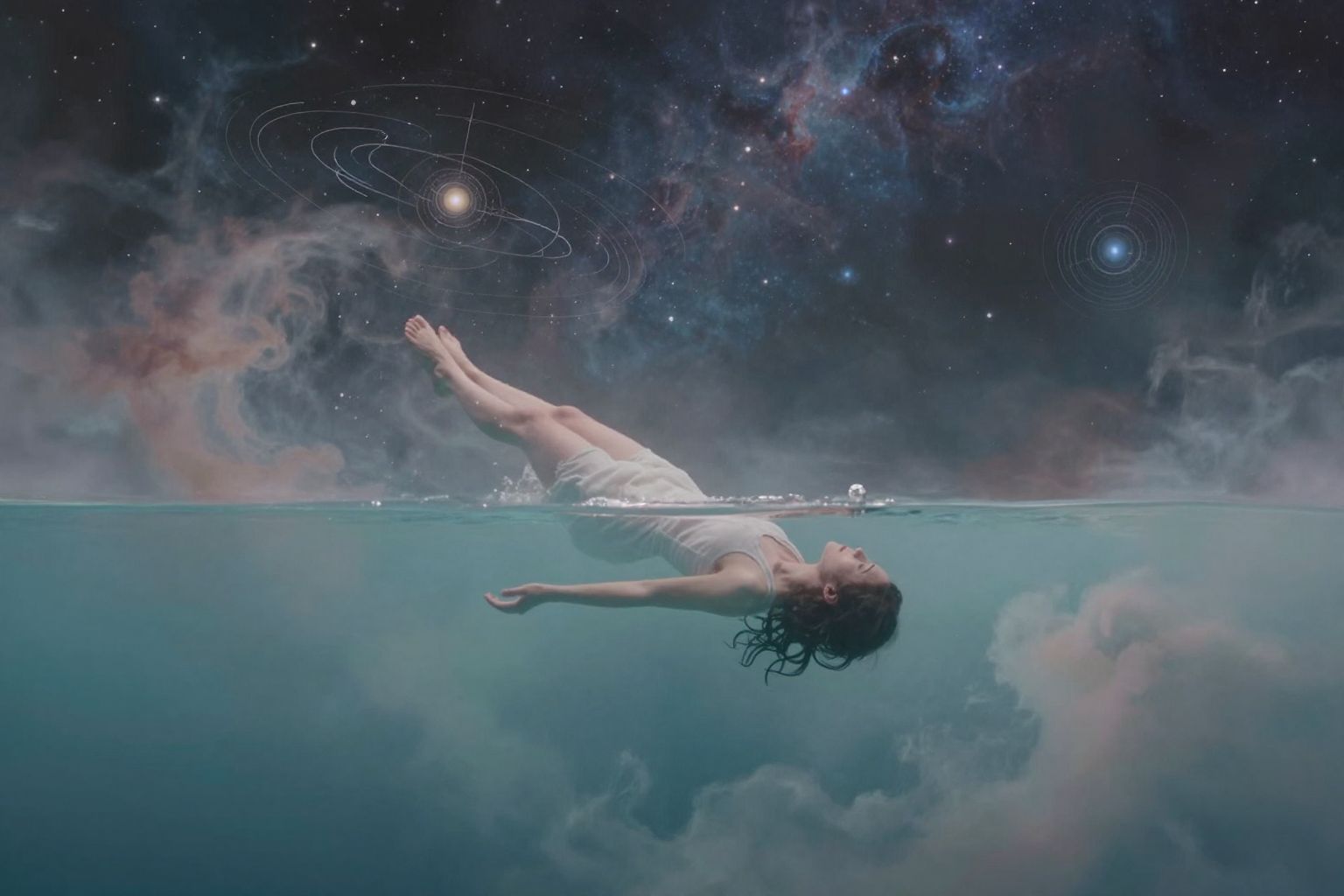 A 20. leesés a vízbe álomban érzelmi elengedést jelképez.