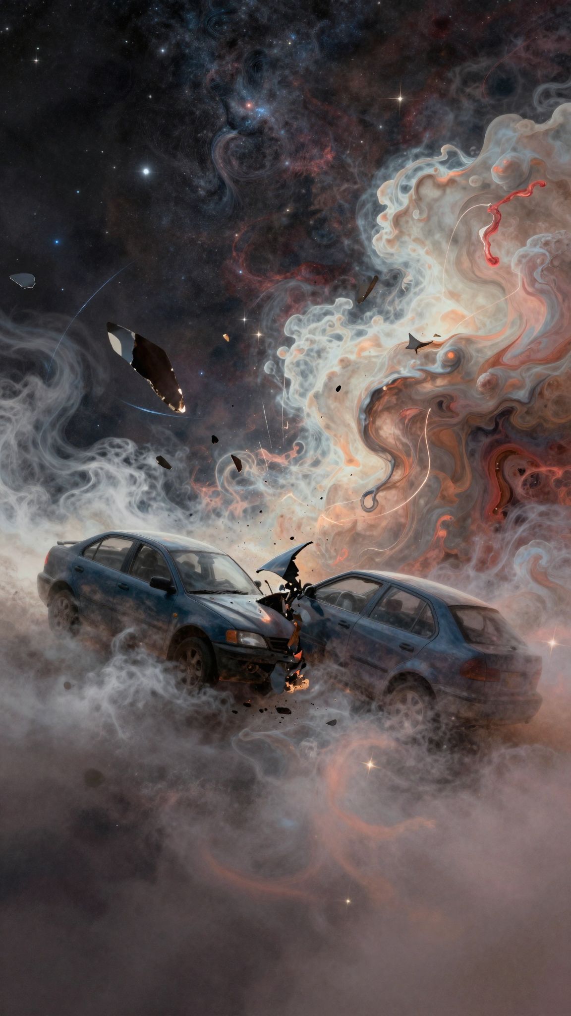 Az autóbalesetek az irányvesztés és kontrollvesztés szimbólumai.