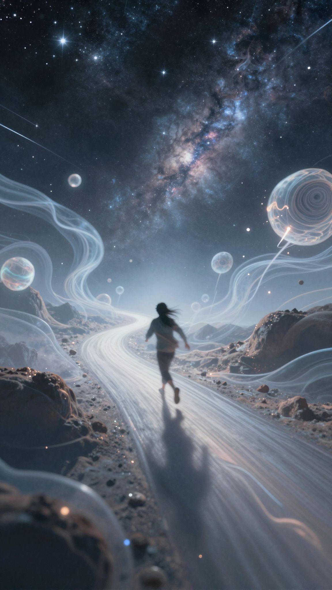 Az utcán futás a szabadság és menekülés iránti vágyat tükrözi.