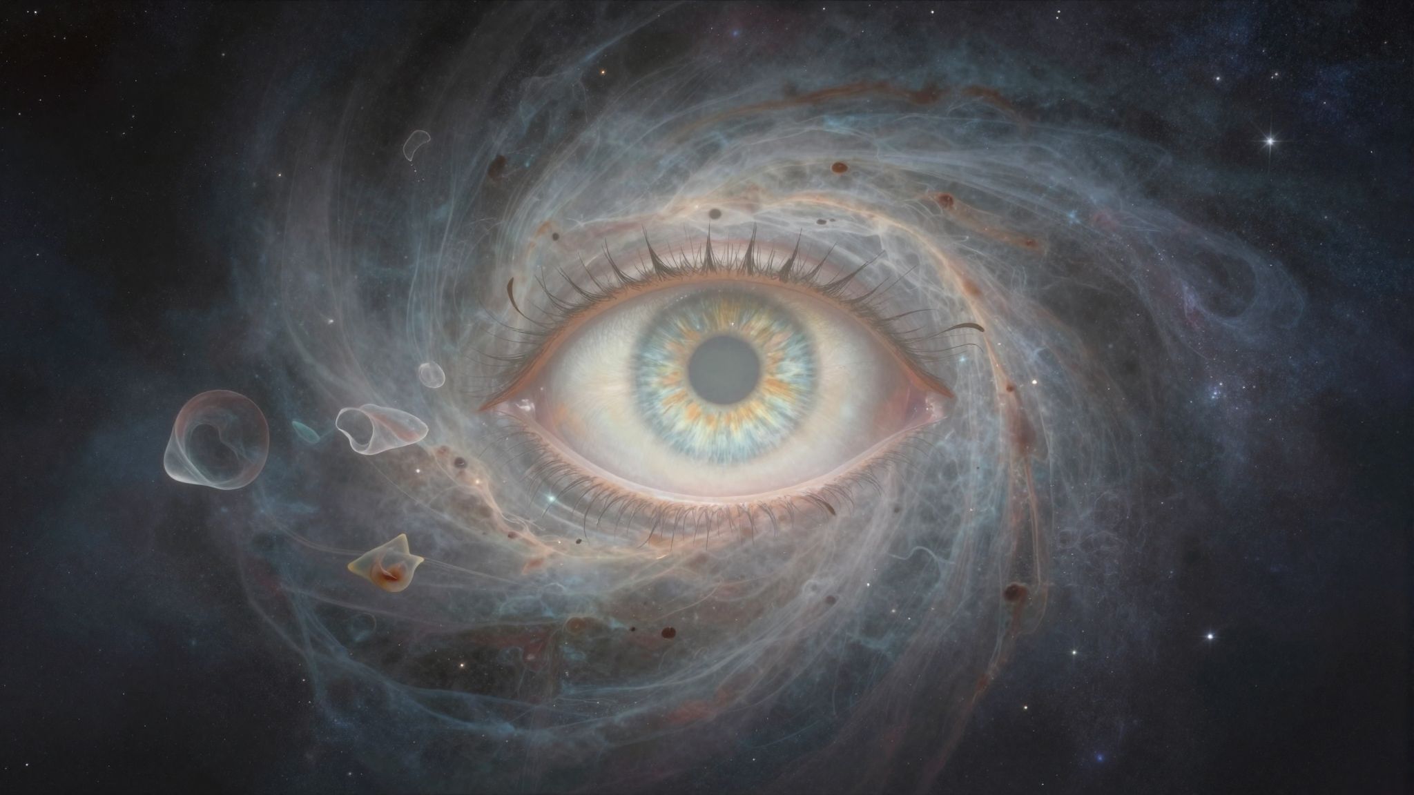 Az álombeli zárt szem a megoldáskeresés blokkját jelzi.