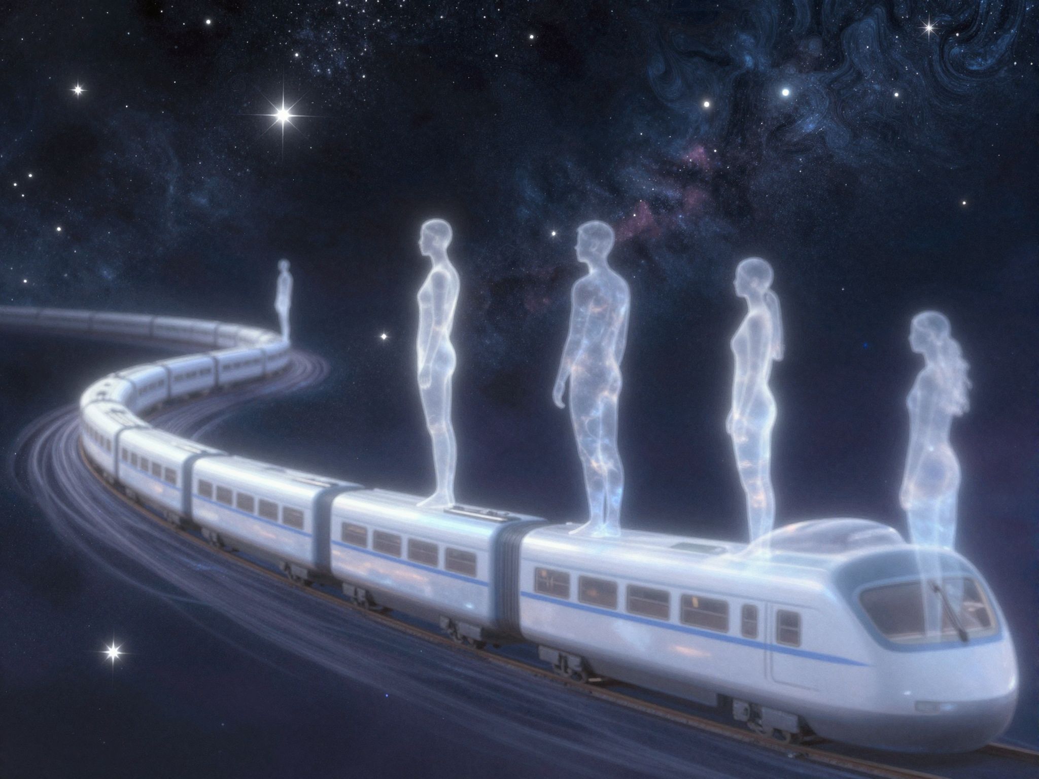 Az elhaladó vonat az elveszett kapcsolatok szimbóluma lehet.