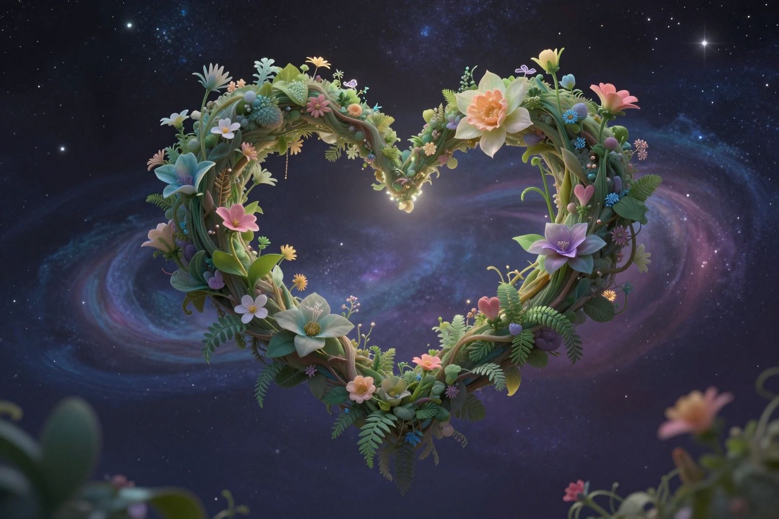 Álmokban a növények a szerelmi kapcsolat fejlődését jelzik.