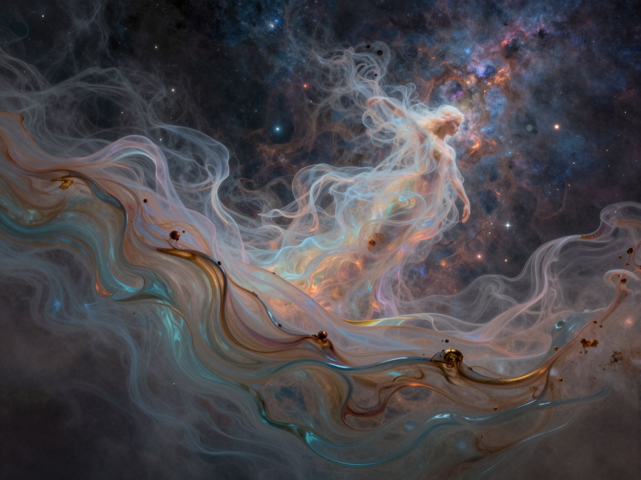 A túlcsorduló víz színe érzelmi állapotokat tükrözhet.