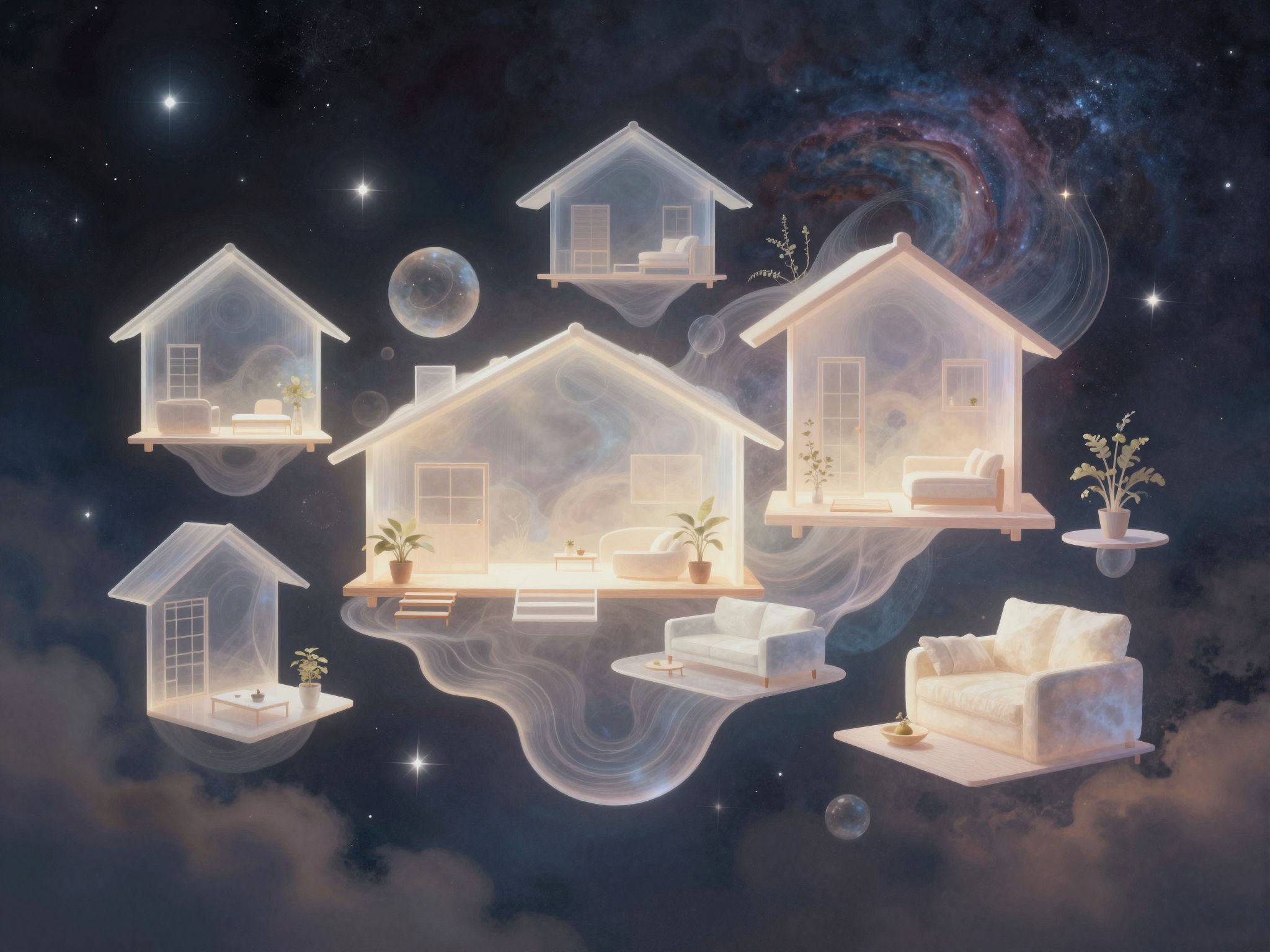 Az új lakás elrendezése az élet új irányát jelképezi.