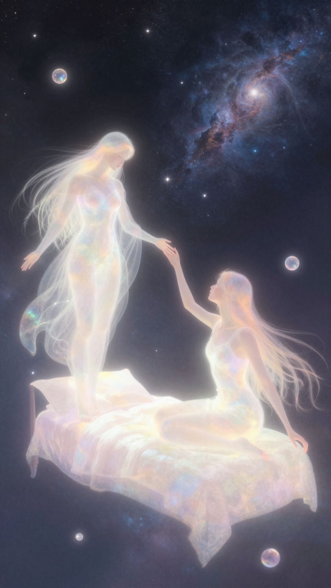 Az ágyadnál álló ismerős a lelki támogatás jelképe lehet.