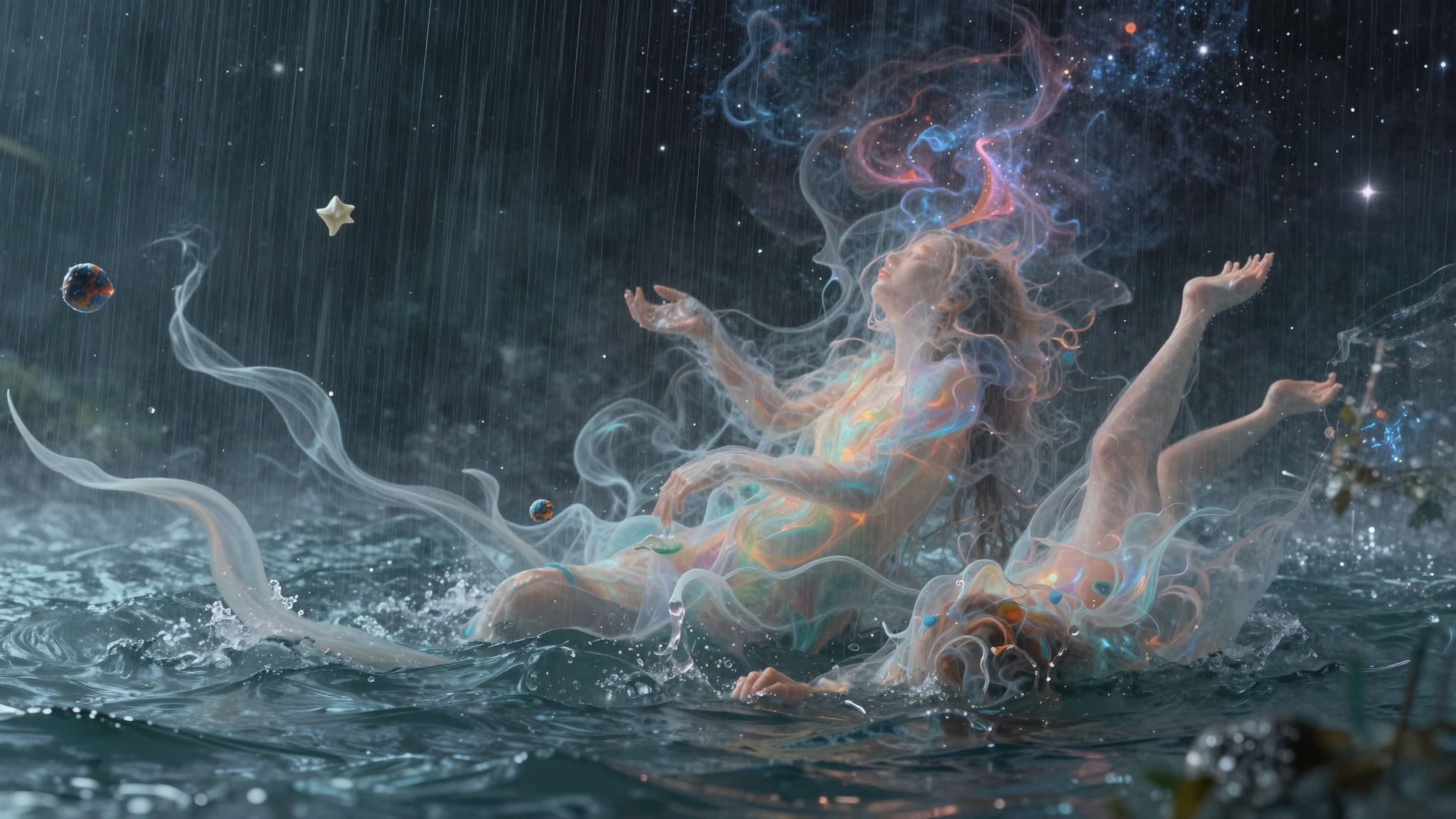 Az eső álmok érzelmi tisztulás és újjászületés jelei.