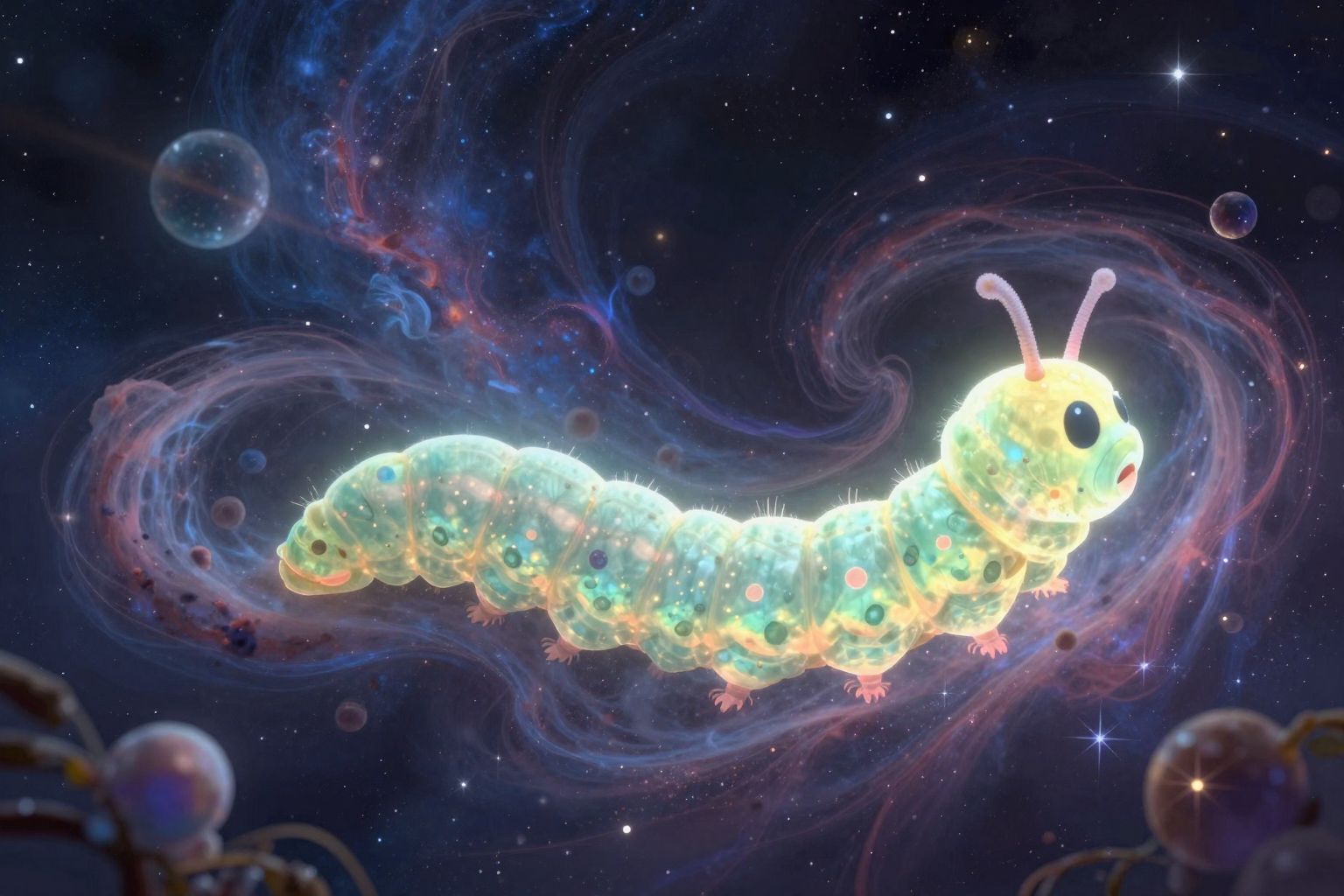 A hernyó álma a belső átalakulás és újjászületés jelképe.