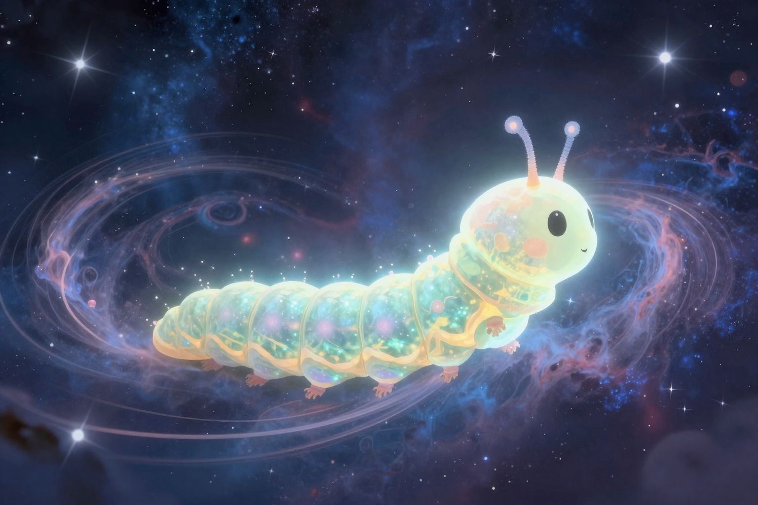 Az emberi alakú hernyó az átalakulás mély vágyát jelzi.