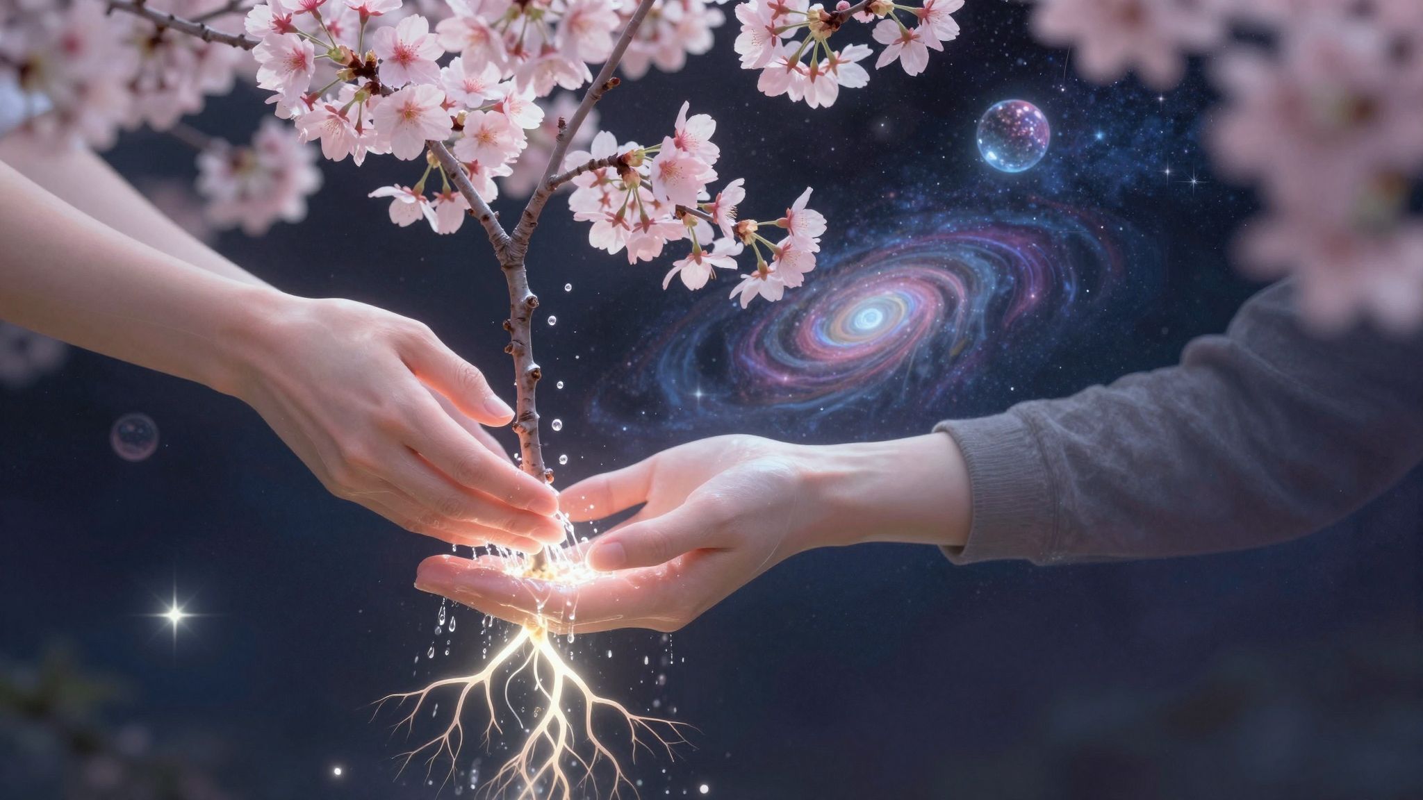 Az álombéli meggyfa gondozása a növekedés jelképe.