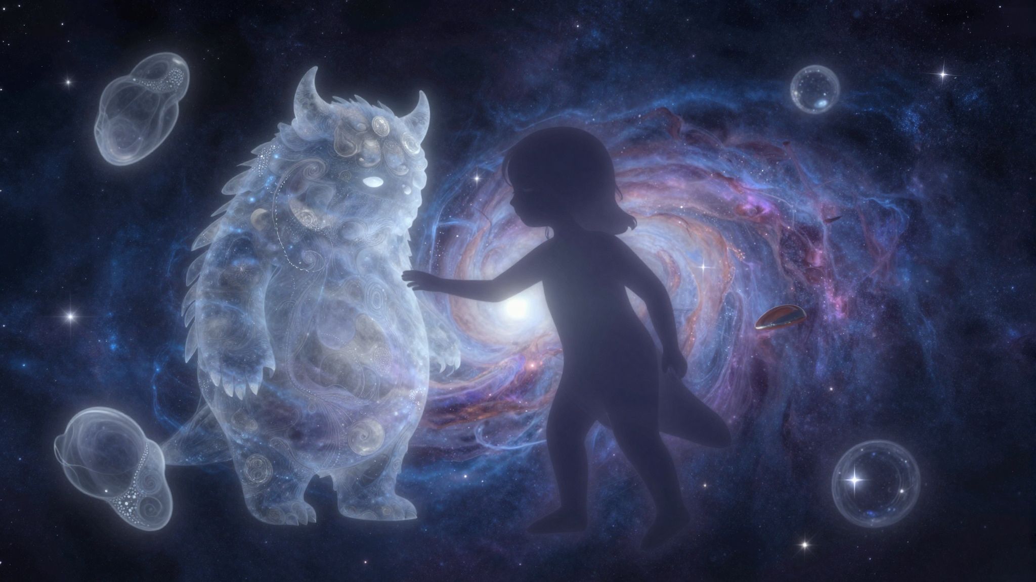 A szörnyeteggel barátkozni álmodni belső elfogadást jelképez.