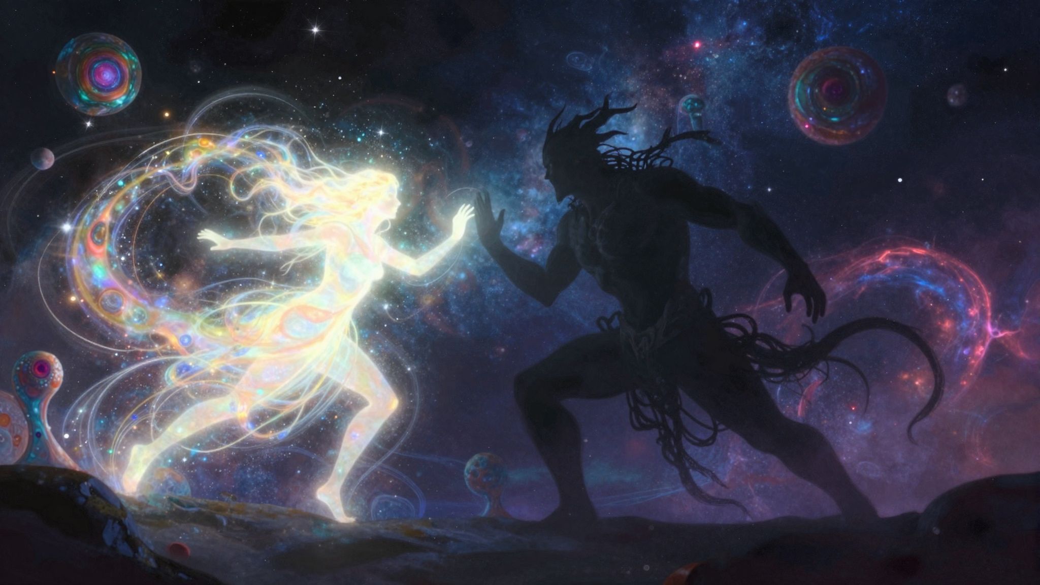 A szörnyeteggel való harc az önmagunkkal való küzdelem jelképe.