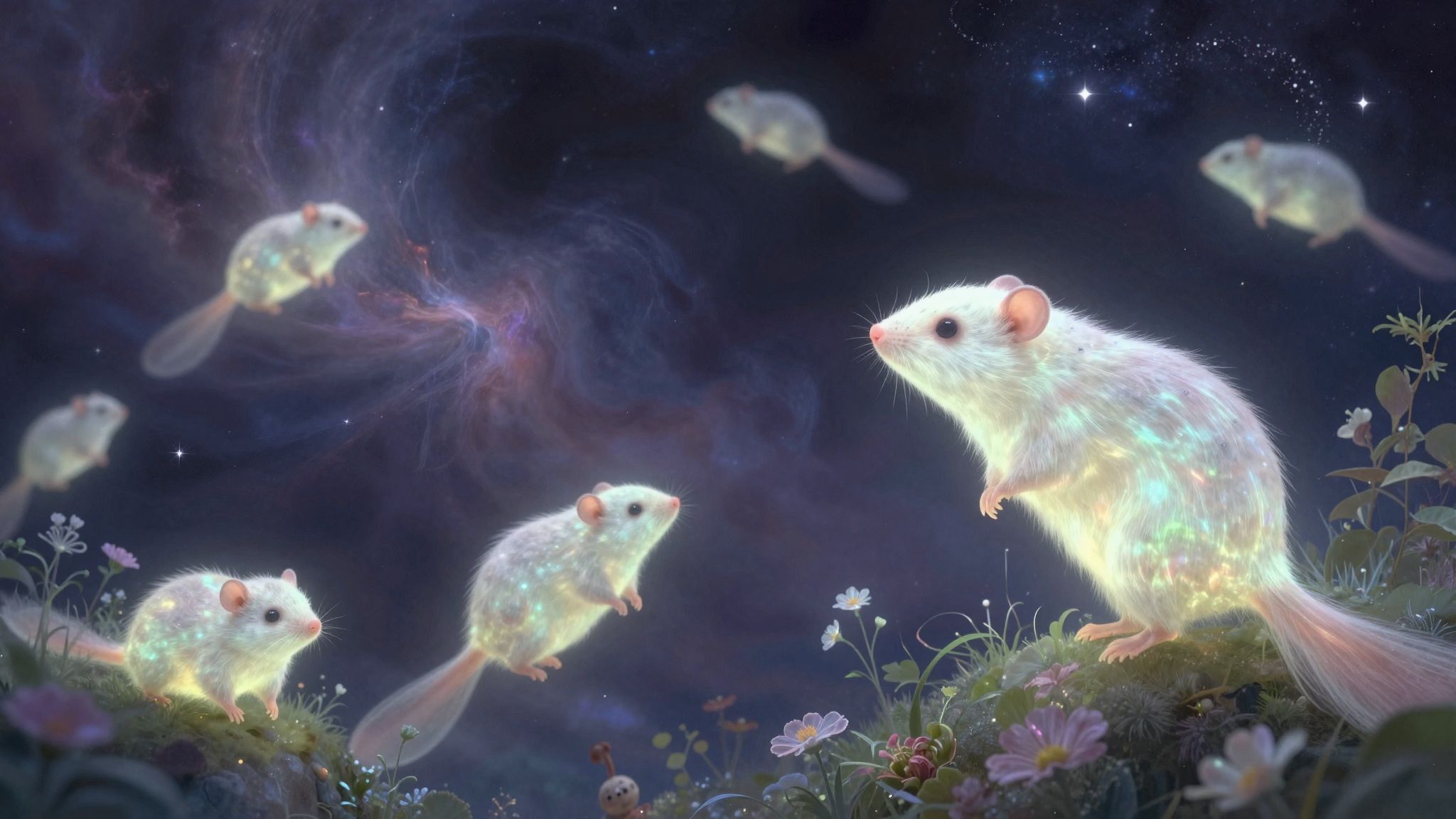 A cickány udvari jelenléte védelmet és alkalmazkodást jelez.