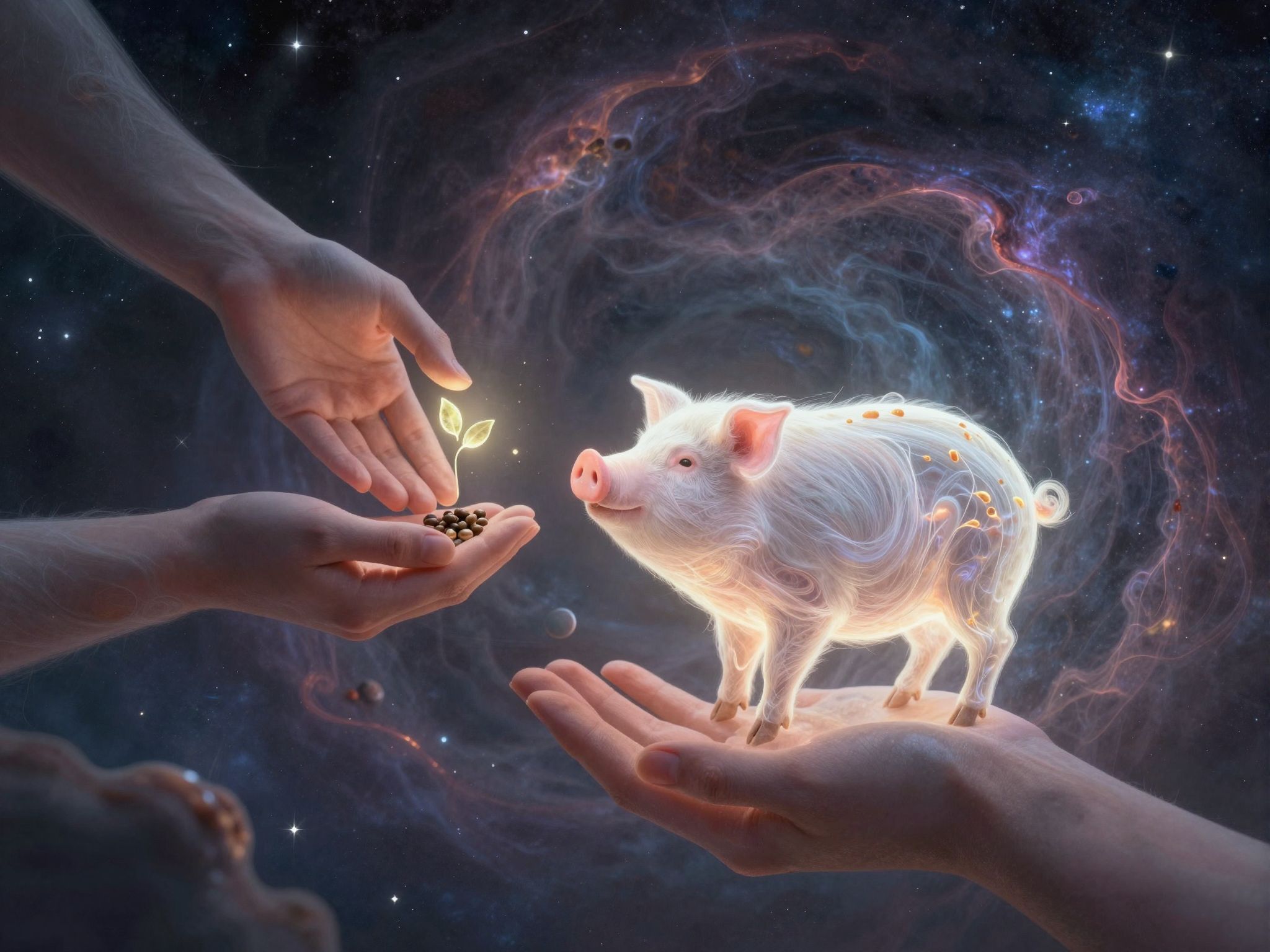 Az álombeli disznó etetés a gondoskodás jele lehet.