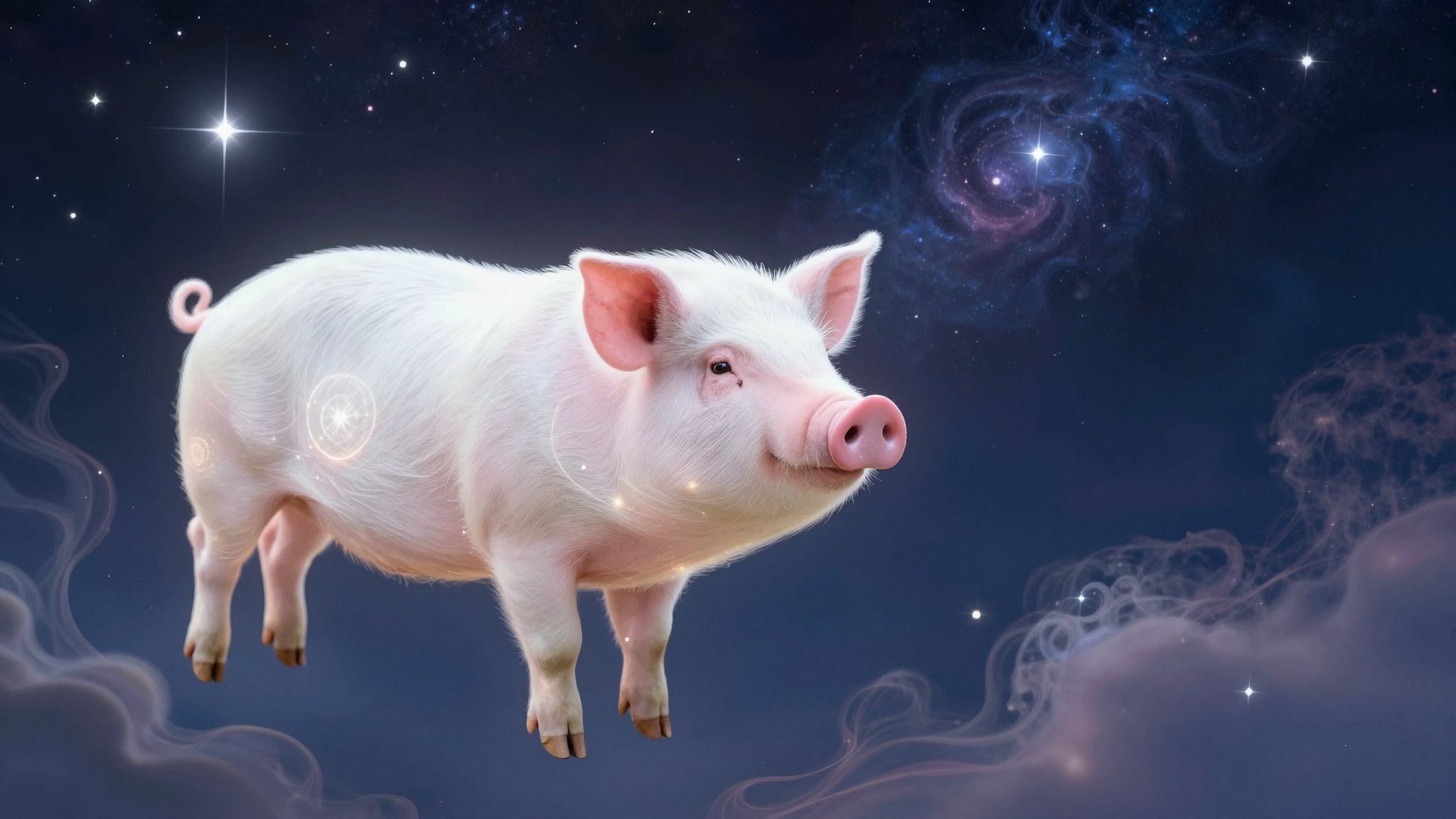 A fehér disznó az álmokban a tiszta szerencse jele.