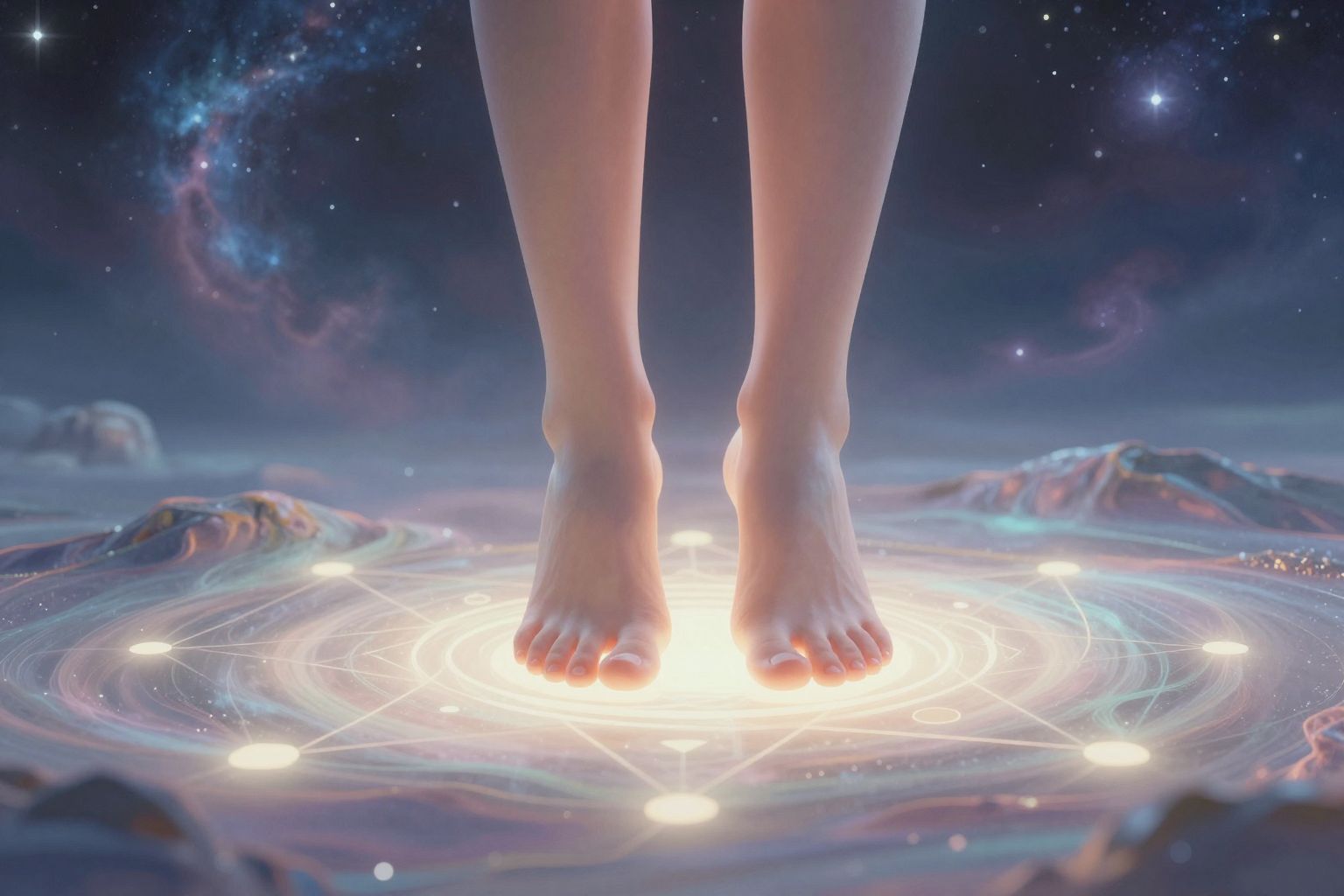 A földön taposás álomban belső stabilitás jele.