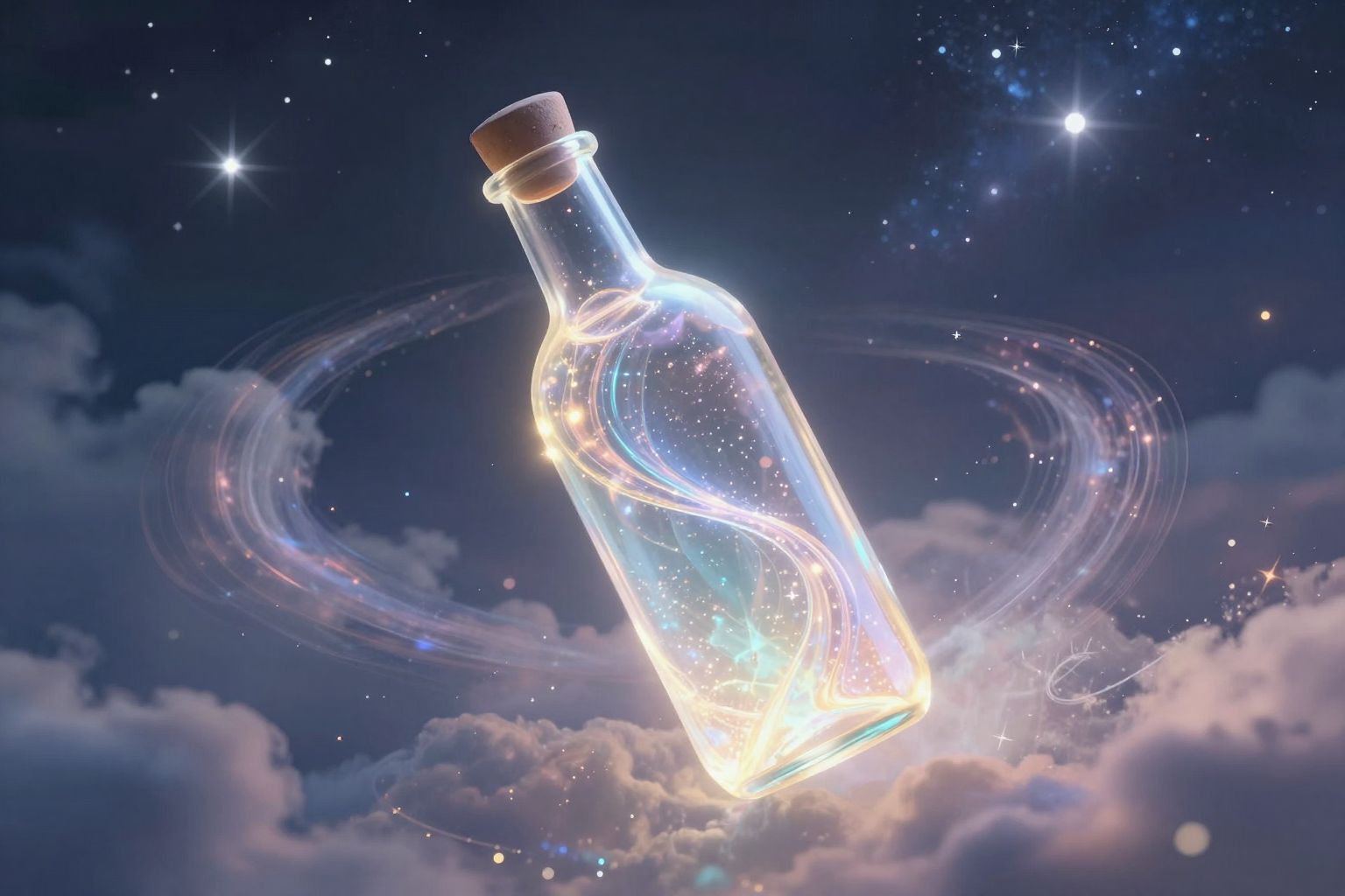 A teli ásványvizes palack álomban bőség és új lehetőségek jelképe.