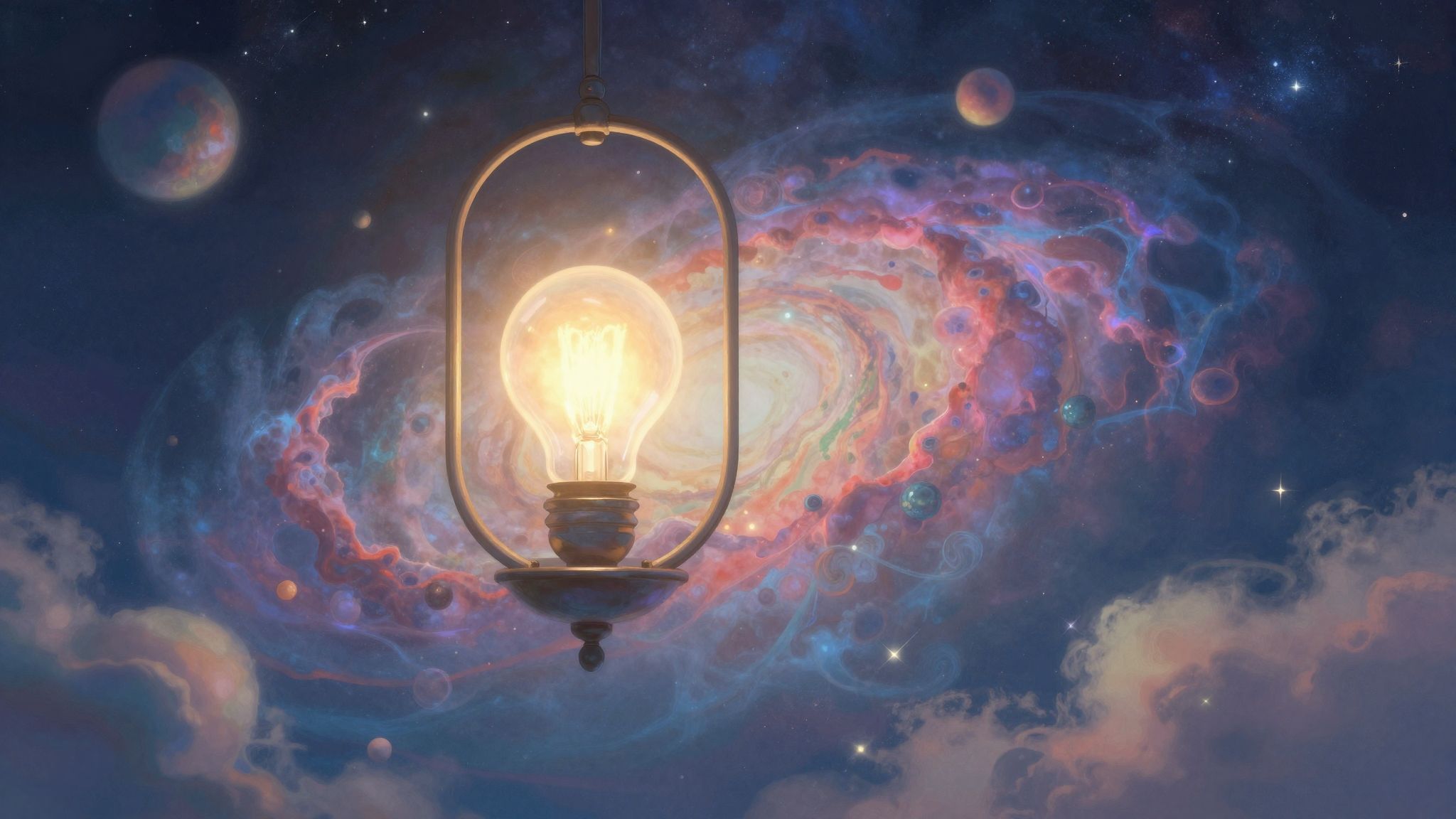 A lámpa tartója stabilitást és fejlődést szimbolizál az álomban.