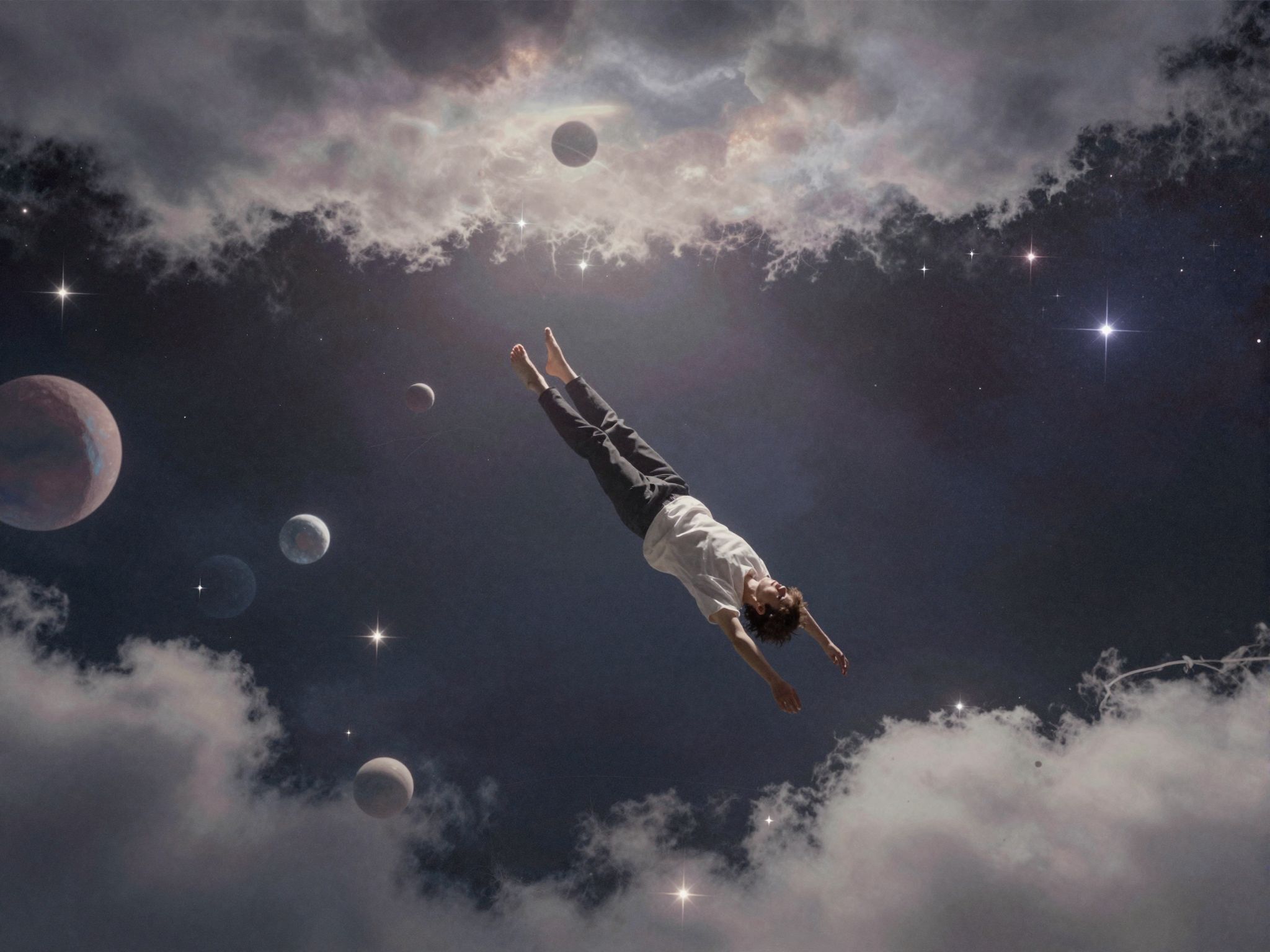 Az átesés magas épületből az elveszett kontroll érzését jelzi.