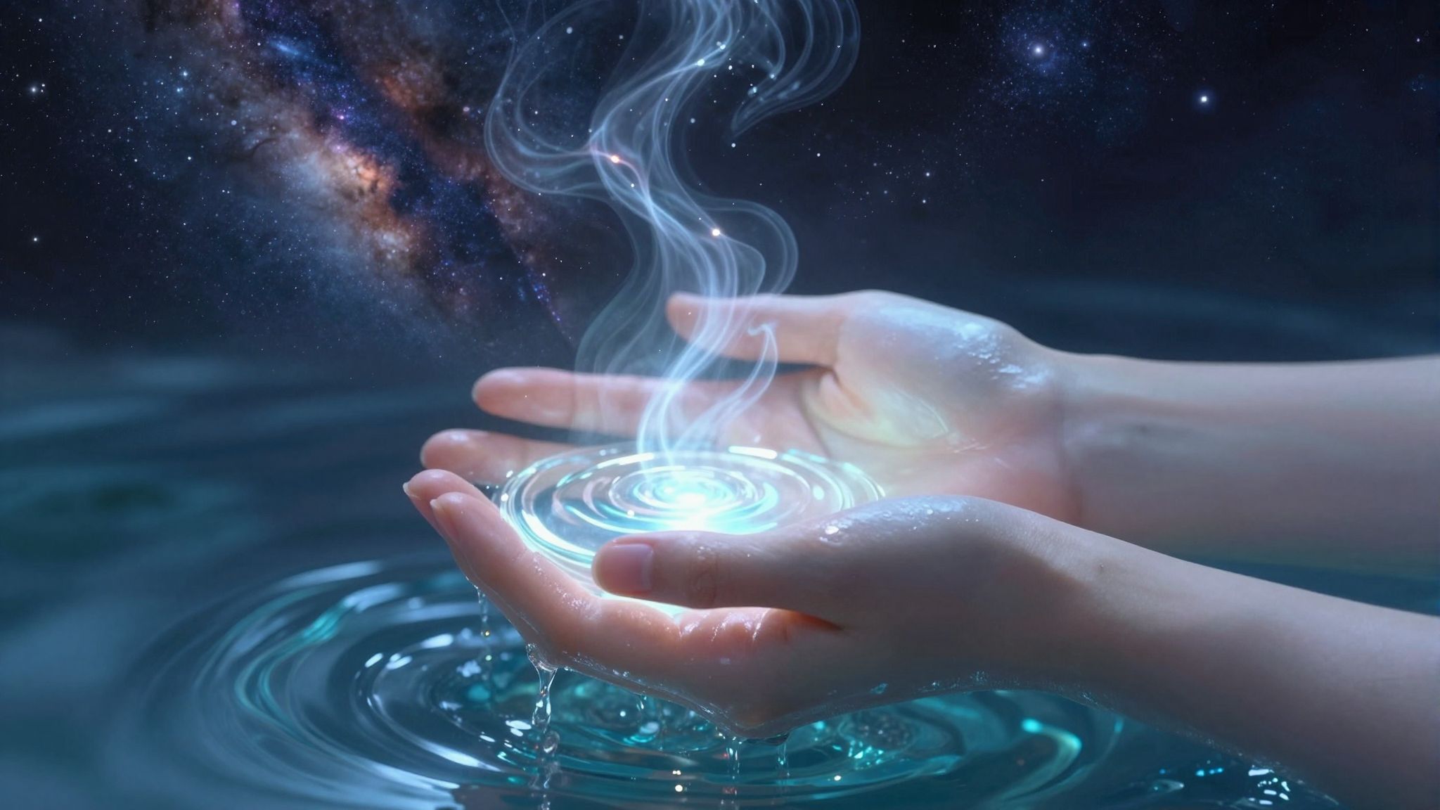 Az ásott kúti víz ivása a tiszta tudat szimbolikája.