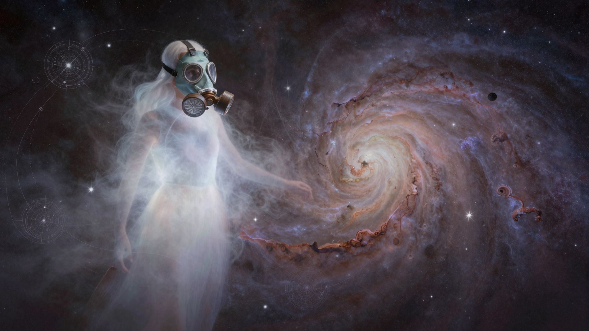 A gázmaszk álomban védelemre vagy belső elfojtásra utalhat.