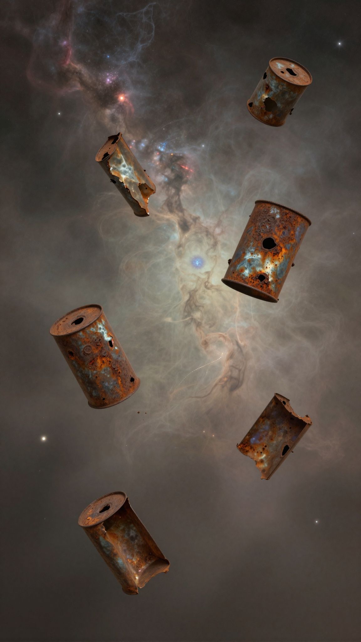 A rozsdás bádog álomban a múlt elhanyagolt sebeire utal.