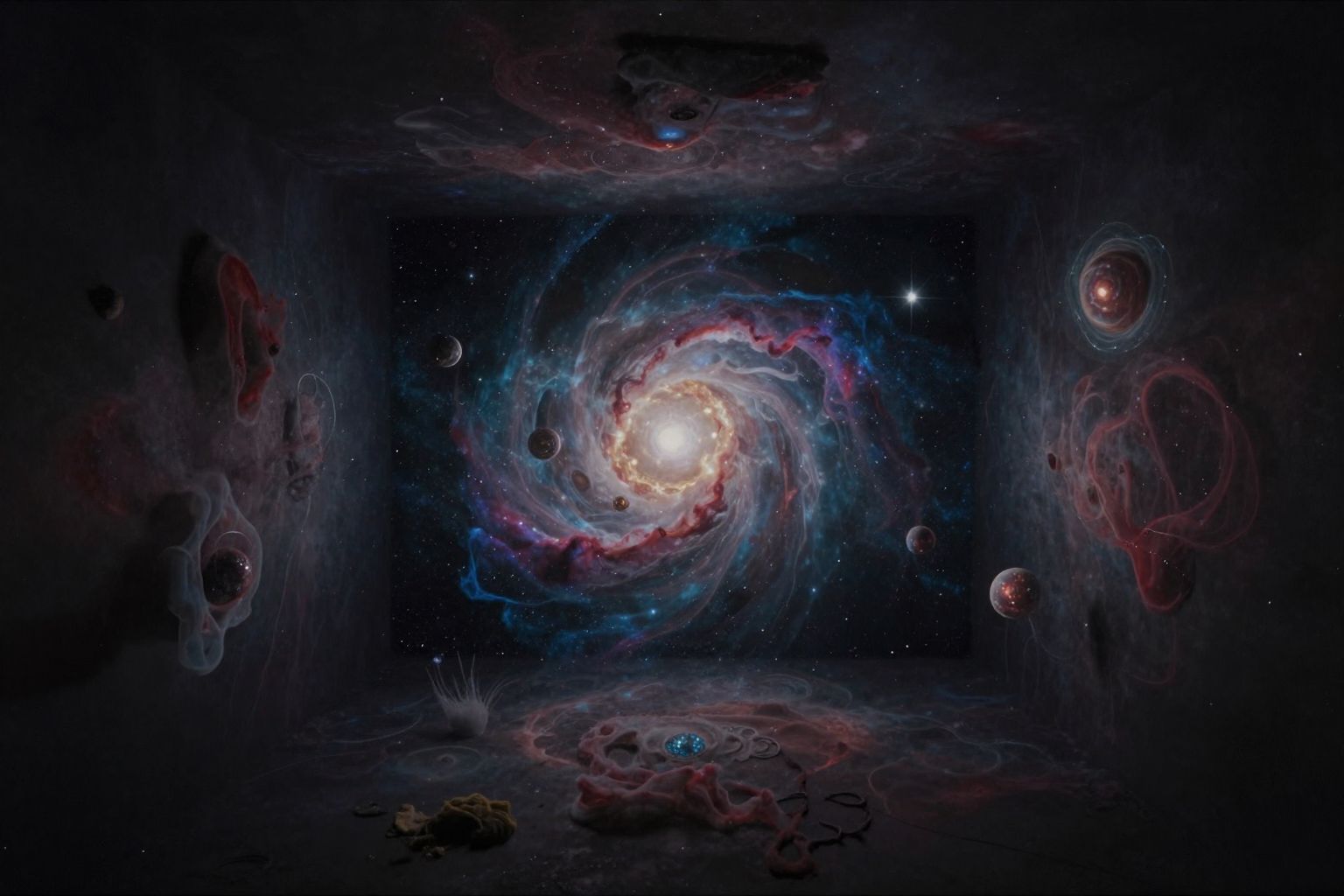 A sötét szoba álma a tudattalan rejtett titkait jelképezi.