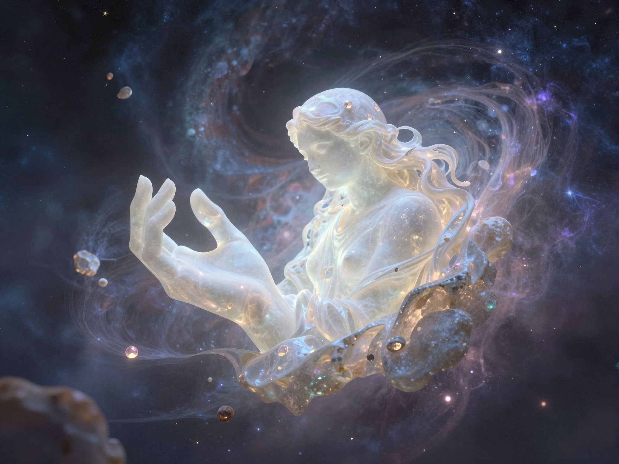 Az alabástrom álomban tisztaságot és kreatív formálást jelképez.