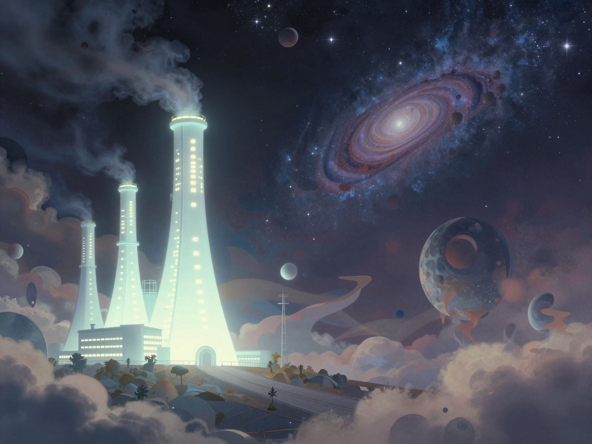 Az erőmű a kollektív tudattalan rejtett energiáit képviseli.