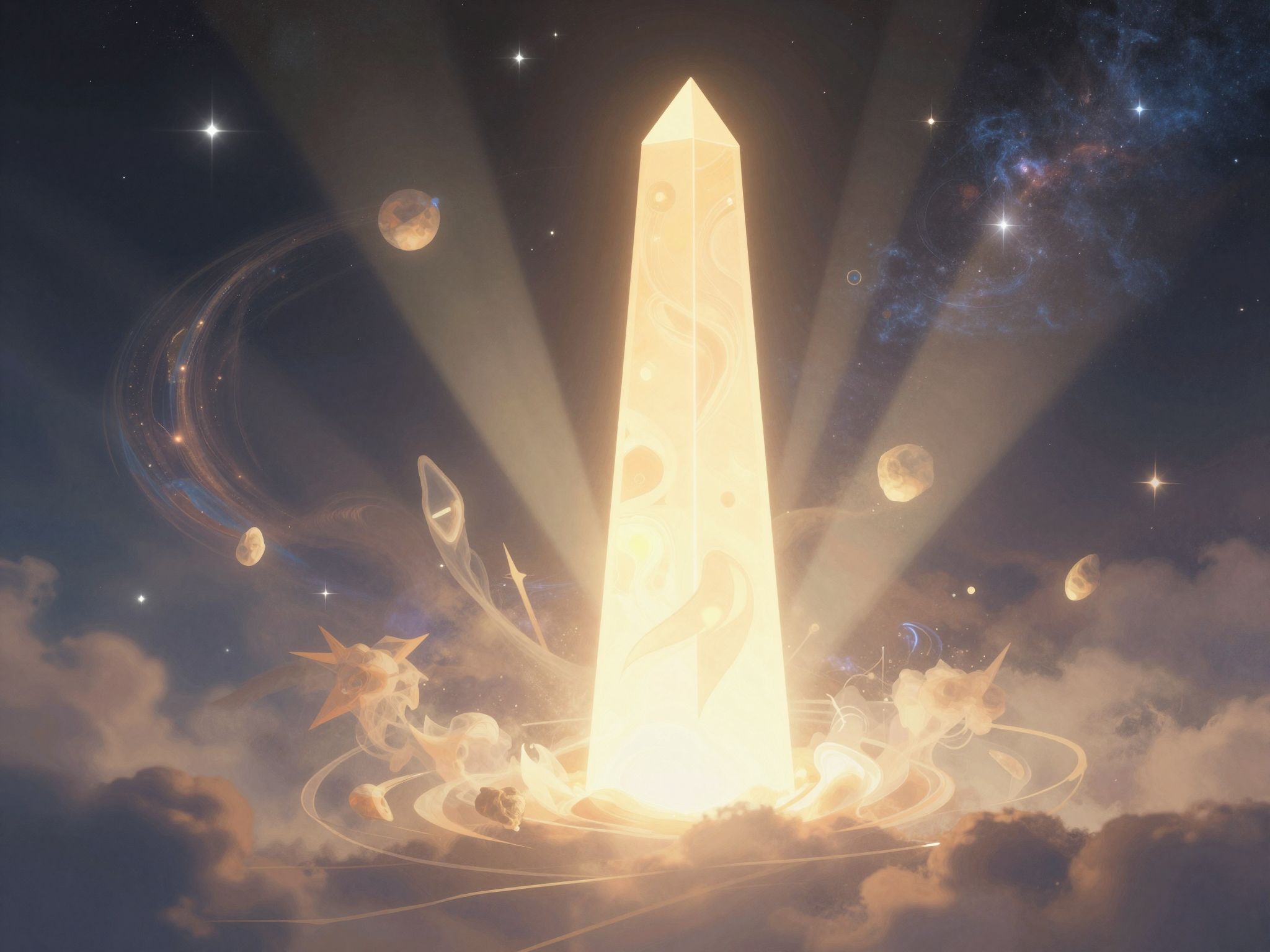 Az obeliszk álomban a tudás és fény szimbóluma.