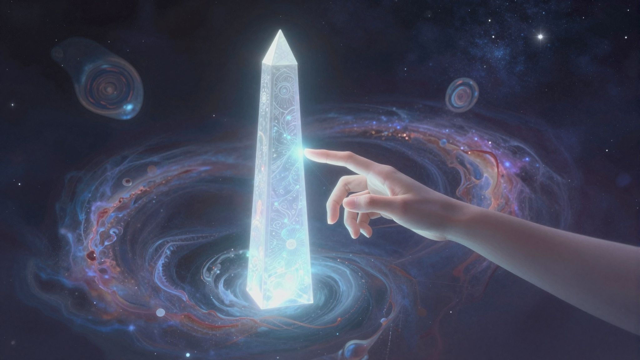 Az obeliszk megérintése az álomban erő és kapcsolat jelképe.