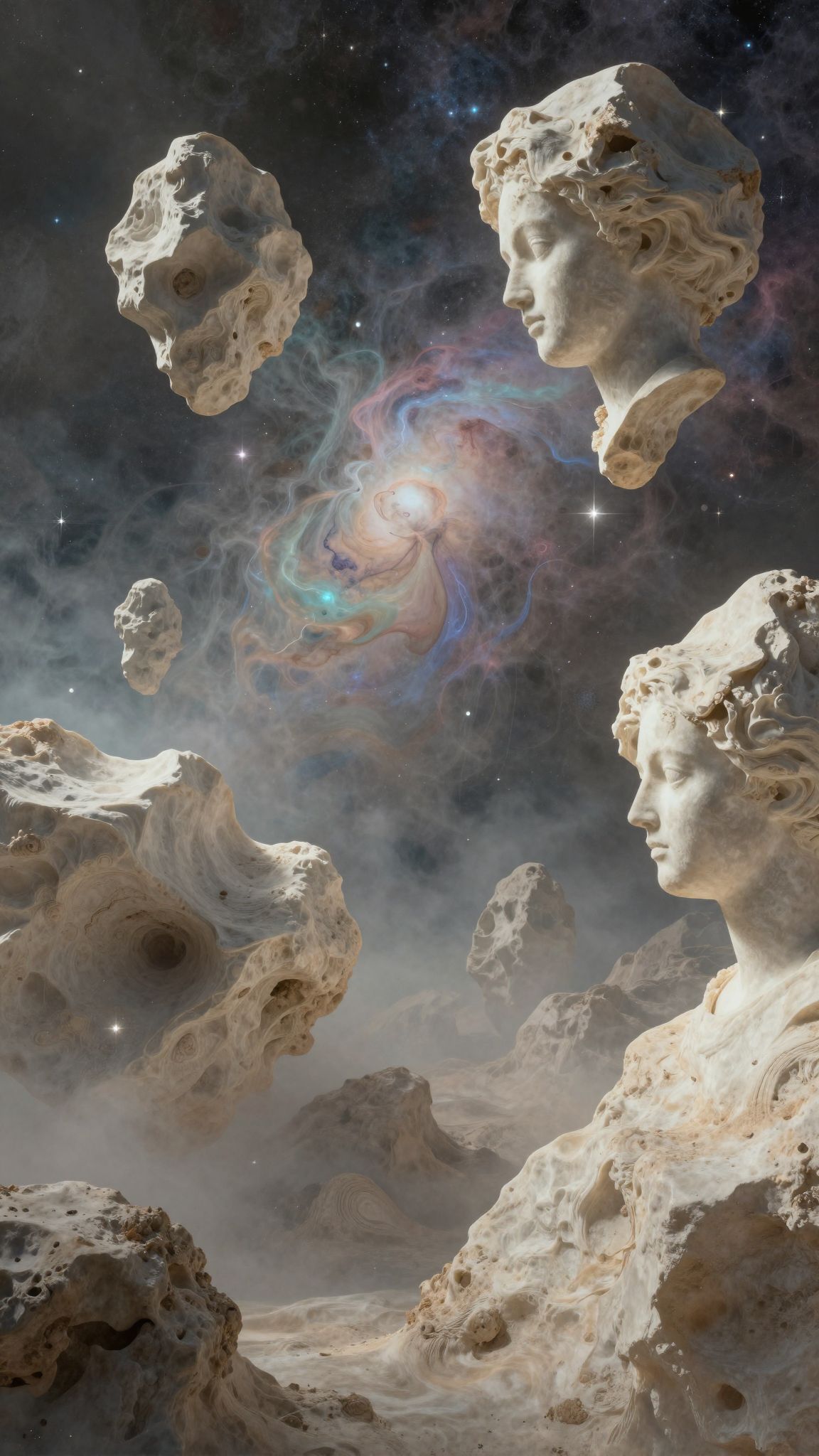 A mészkő szobrok álomban kreatív erőt és művészi érzéket jelképeznek.