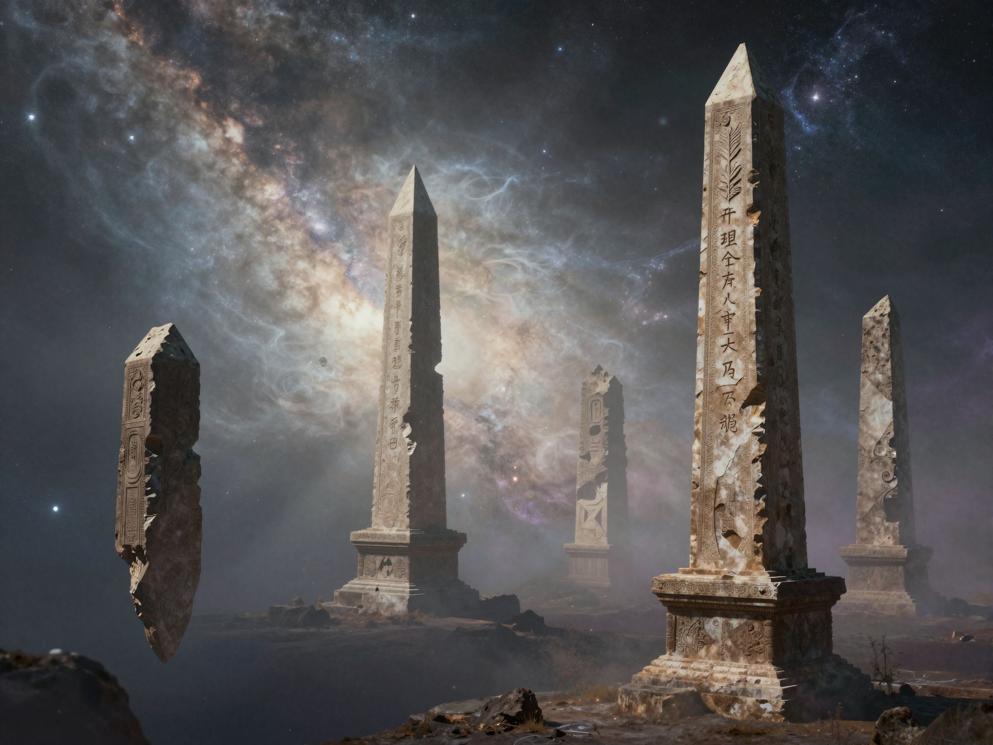 Az obeliszk romjai az álmokban múltbéli titkokat őriznek.